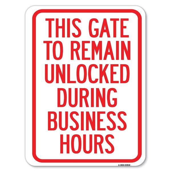 Safety Sign, 18 in Height, Aluminum, 22816